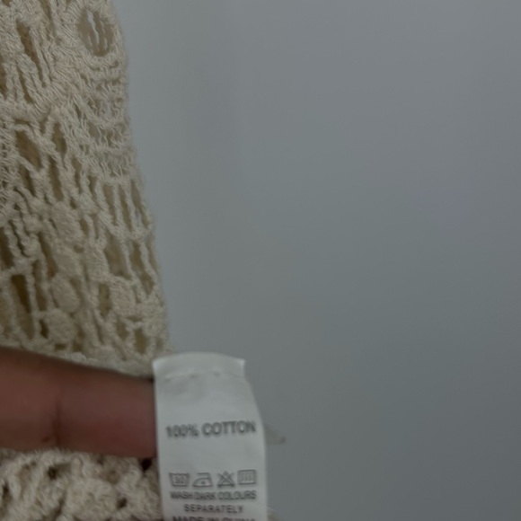 Vintage Y2K Boho Lace Duster Blouse Size Medium Fairycore Whimsical Early 2000s - Picture 8 of 8